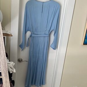 Zara Light Blue Long Sleeve Dress